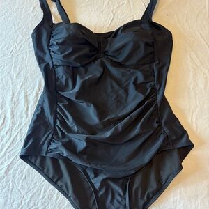 Beach Party Black One-Piece Swimsuit